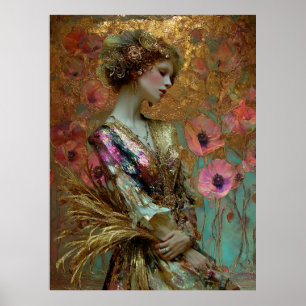 - FD2 Förtrollande Fantasy Drömmig Muse Iridescent Poster