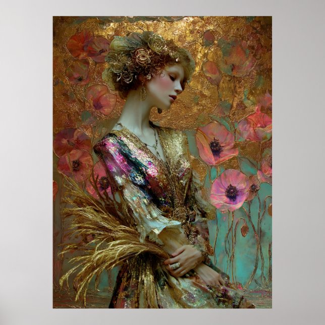 - FD2 Förtrollande Fantasy Drömmig Muse Iridescent Poster (Framsidan)