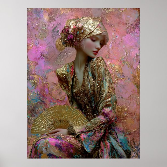 - FD2 Förtrollande Fantasy Drömmig Muse Iridescent Poster (Framsidan)