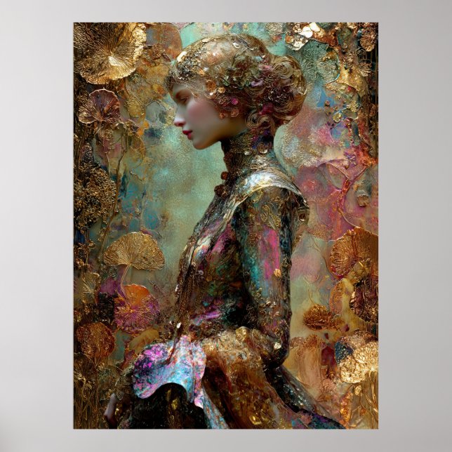 - FD2 Förtrollande Fantasy Drömmig Muse Iridescent Poster (Framsidan)