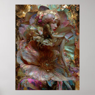 - FD2 Förtrollande Fantasy Drömmig Muse Iridescent Poster