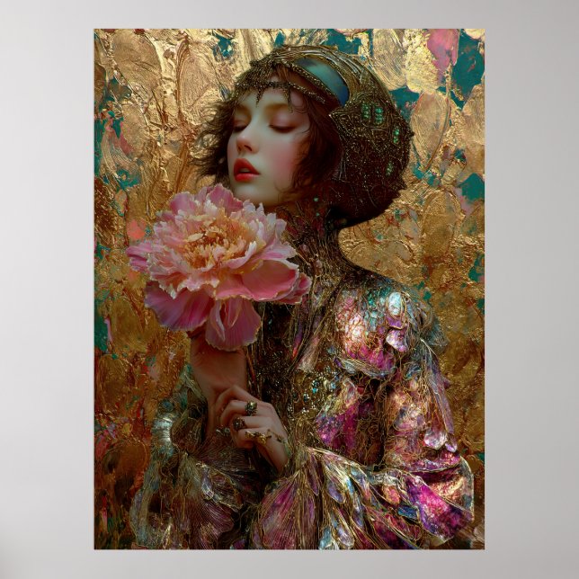 - FD2 Förtrollande Fantasy Drömmig Muse Iridescent Poster (Framsidan)
