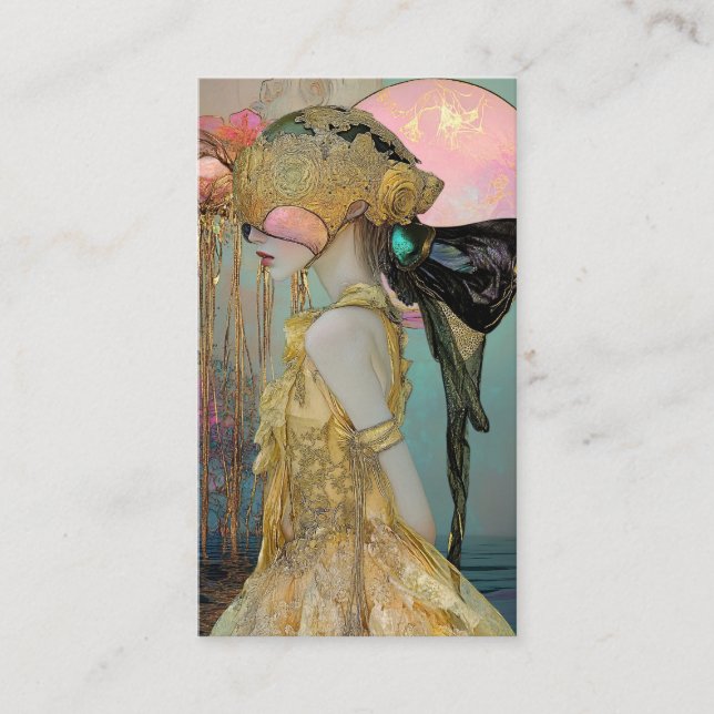 *~* *~* FD2 Nouveau Fantasy Etterliknande Drömlik  Visitkort (Framsida)