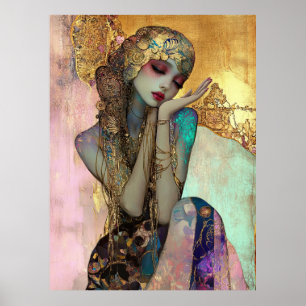 *~* FD2 Ornamenterad Art Nouveau Fantasi Eterisk K Poster