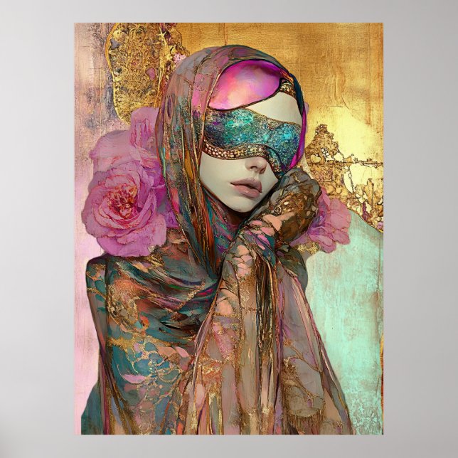 *~* FD2 Ornate Nouveau Fantasy Ethereal Woman  11 Poster (Framsidan)