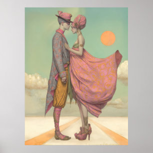 *~* FD2 Retro Kärlek Romantic Boho Couple 21 Poster