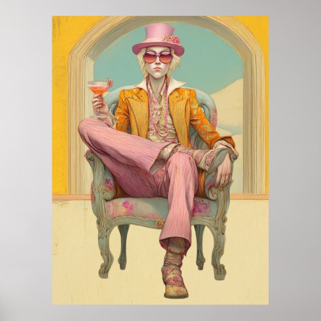 *~* FD2 Snyggt Eclectic Boho MAN Cocktail 26 Poster (Framsidan)