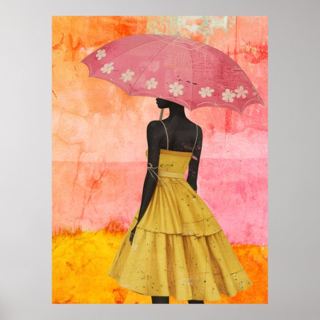 *~* FD2 Vibrant Tropical Black Goddesses 7 Hat Poster (Framsidan)