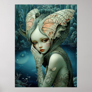 *~* FD3 12 Enchanting Forest Nymph Fantasy Poster
