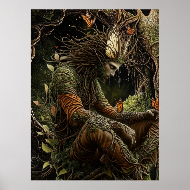 *~* FD3 23 Celestial Earth Guardian Mystical Poster (Framsidan)