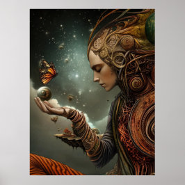 *~* FD3 26 Visionary MAN Earth Keeper Butterfly Poster