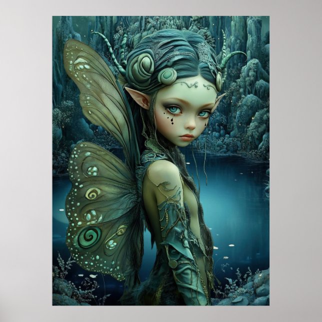 *~* FD3 27 Enchanting Forest Nymph Fantasy Poster (Framsidan)
