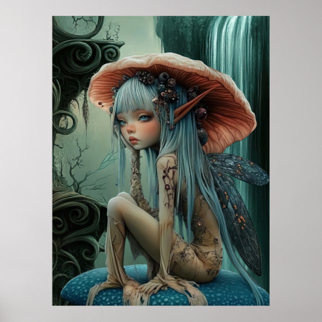 *~* FD3 30 Enchanting Forest Nymph Fantasy Poster (Framsidan)