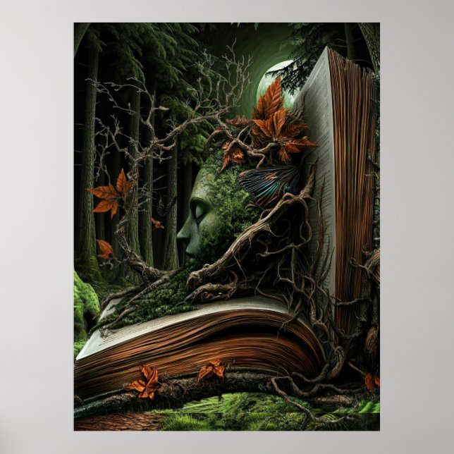 *~* FD3 33 WOMAN ANSIKTE Surreal Keeper Protector Poster (Framsidan)