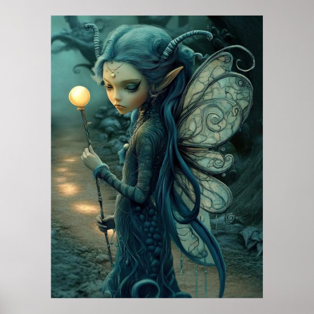 *~* FD3 37 Enchanting Forest Nymph Fantasy Poster (Framsidan)
