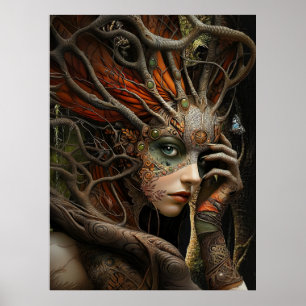 *~* FD3 42 Livets träd Earth Mystical Poster
