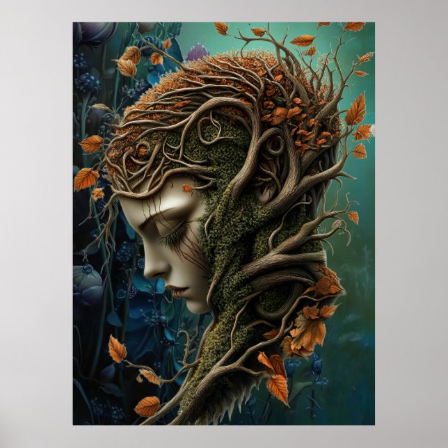 *~* FD3 Cosmic Earth Keeper Nature Guardian 38 Poster (Framsidan)