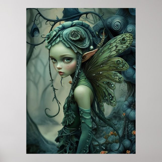 *~* FD3 Forest Nymph Fantasy Art 24 Poster (Framsidan)