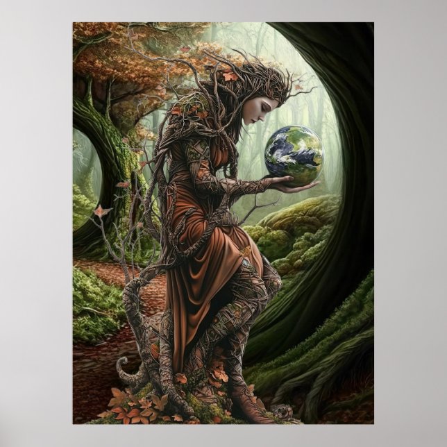 *~* FD3 Livets träd Guardian Earth Keeper 20 Poster (Framsidan)