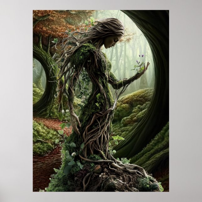 *~* FD3 Livets träd Guardian Earth Keeper 40 Poster (Framsidan)