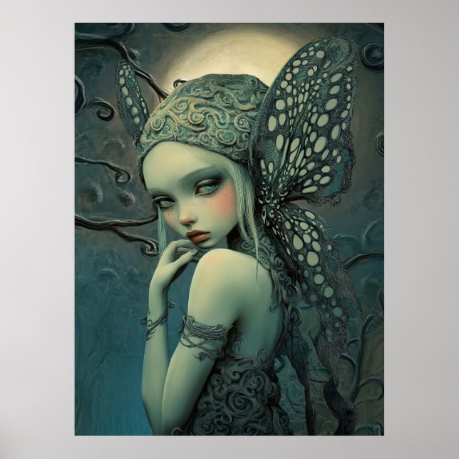 *~* FD3 Magic Forest Nymph Fantasy 14 Poster (Framsidan)