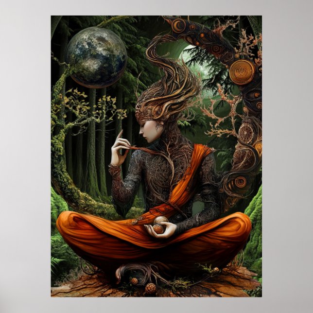 *~* FD3 Mystical WOMAN Earth Keeper 27 Poster (Framsidan)