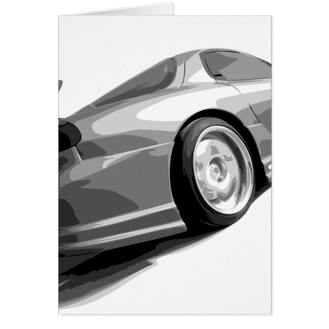 FD3S RX7 HÄLSNINGSKORT (Framsidan)