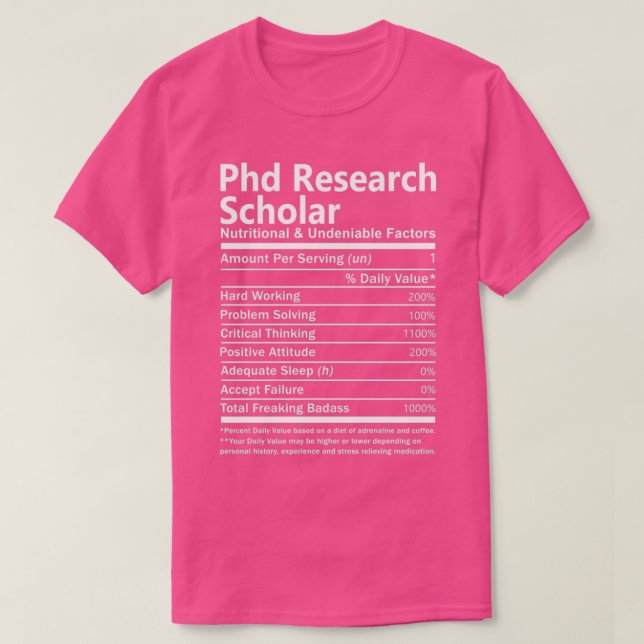 Fd-forskningsstudier är näringsrik och obestridlig t shirt (Design framsida)