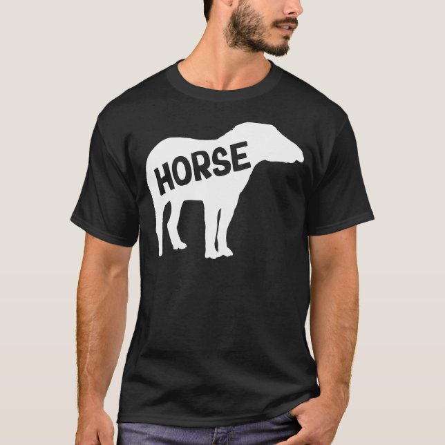Fd Mormon Tapir Häst LDS Exmo Häst T Shirt (Framsida)