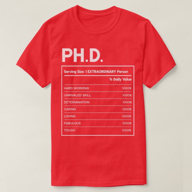 Fd-näringsfaktabaserad design t shirt (Design framsida)
