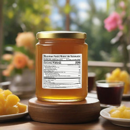 FDA-kompatibel Bilingual Nutrition Facts Food Labe Spritflaskor Etikett