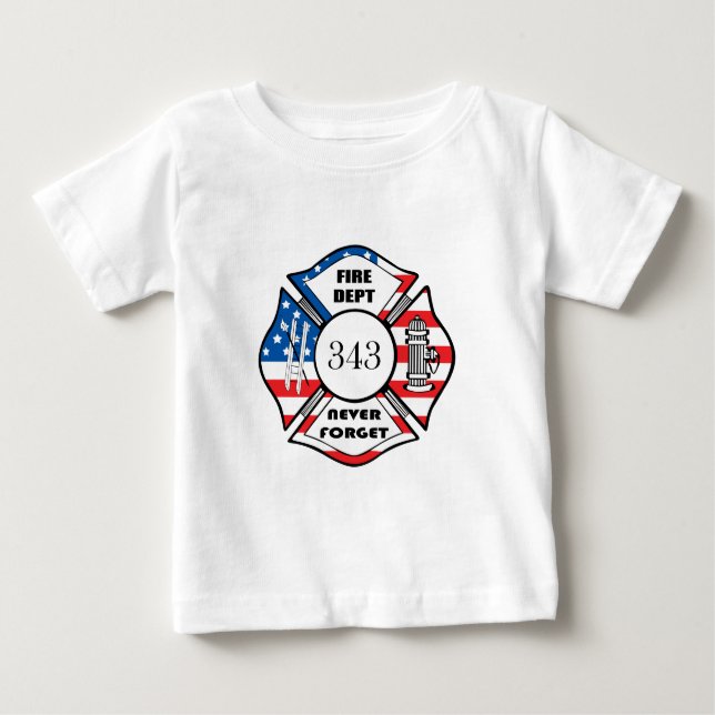 FDNY Fire Department City Of New York T Shirt (Framsida)