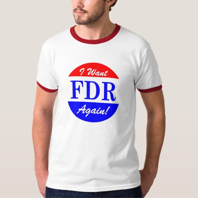 FDR - Amerika mest underbar presidentTribute Tee (Framsida)