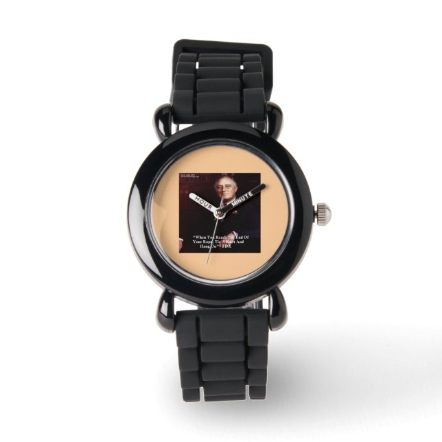 FDR & Citat Håll Fast I Din Rep Armbandsur (Framsida)