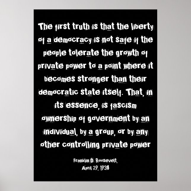 FDR - Corporate America Poster (Framsidan)