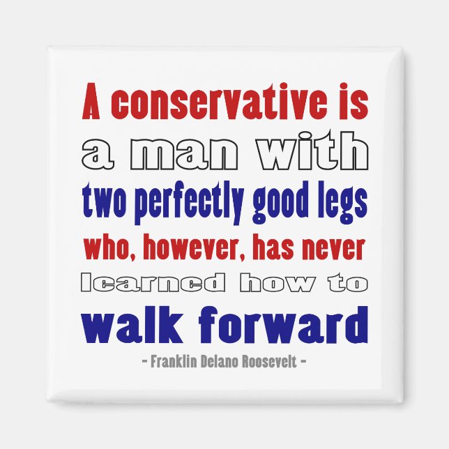 FDR definierar konservativa mörkare Magnet (Framsidan)