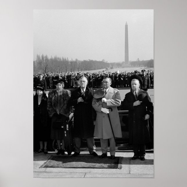 FDR Honoring Abraham Lincoln - 1940 Poster (Framsidan)