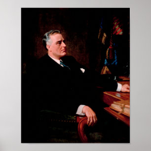 FDR Officiell Porträtt Poster