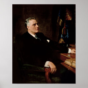 FDR Officiell Porträtt Poster