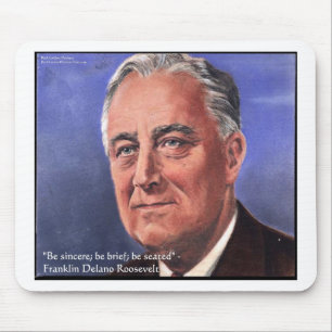 FDR (Roosevelt) "Var kortfattad" Visdomspresenter Musmatta