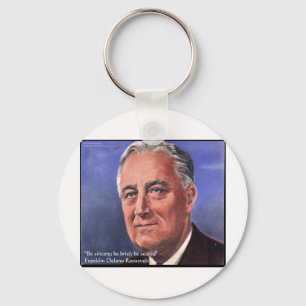 FDR (Roosevelt) "Var kortfattad" Visdomspresenter Nyckelring