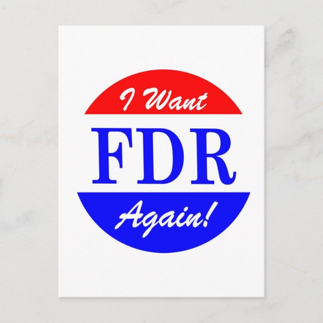 FDR - USA:s Underbarare president Vykort (Framsida)