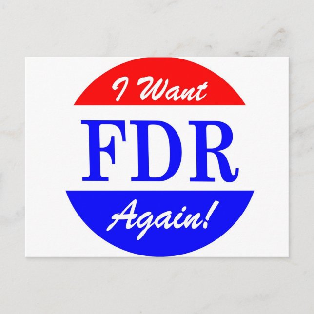 FDR - USA:s Underbarare president Vykort (Framsida)