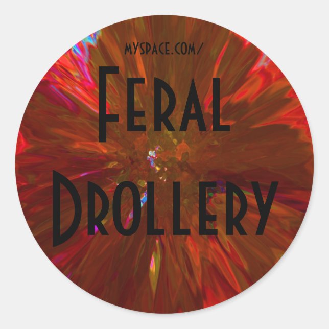 fdslamanderägg runt klistermärke (Framsida)