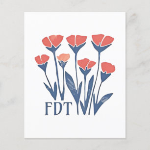 FDT Blommigt andedräkt subtil kvinnlig Boho antitr Flygblad
