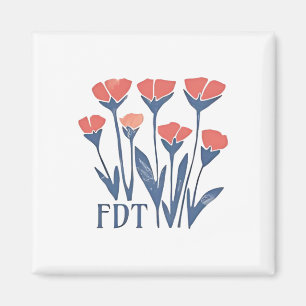FDT Blommigt andedräkt subtil kvinnlig Boho antitr Magnet