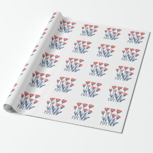 FDT Blommigt andedräkt subtil kvinnlig Boho antitr Presentpapper