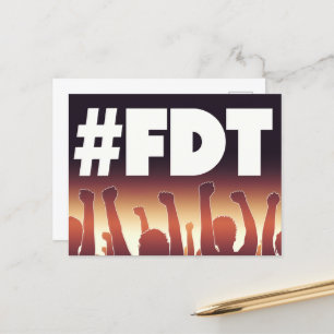 FDT Crowd med Arm i Luft Vykort
