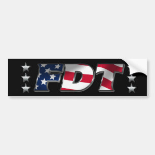FDT Eff Donald Trump Anti-Trump Bildekal
