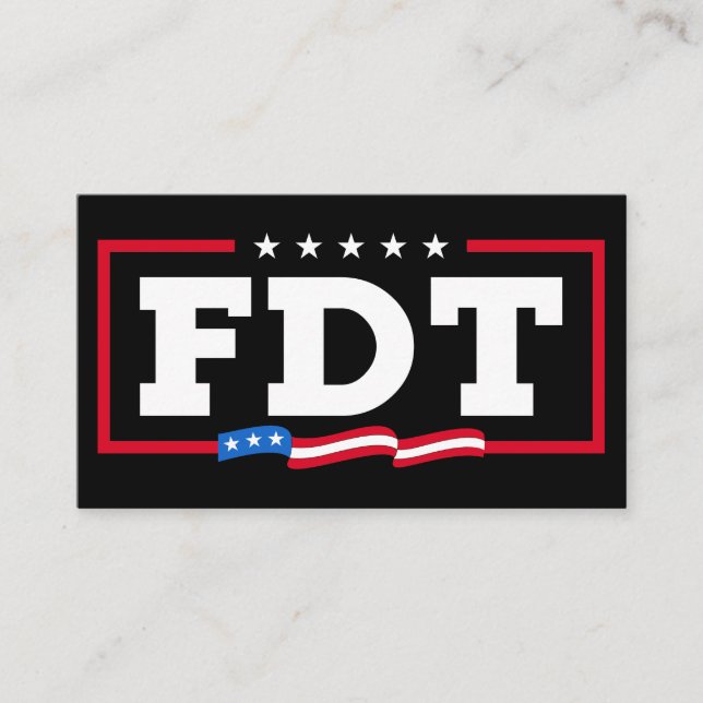 FDT-fungerande antitrumpettrumpning Visitkort (Framsida)